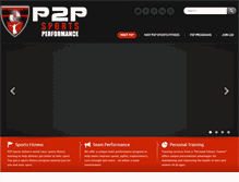 Tablet Screenshot of p2psportsperformance.com